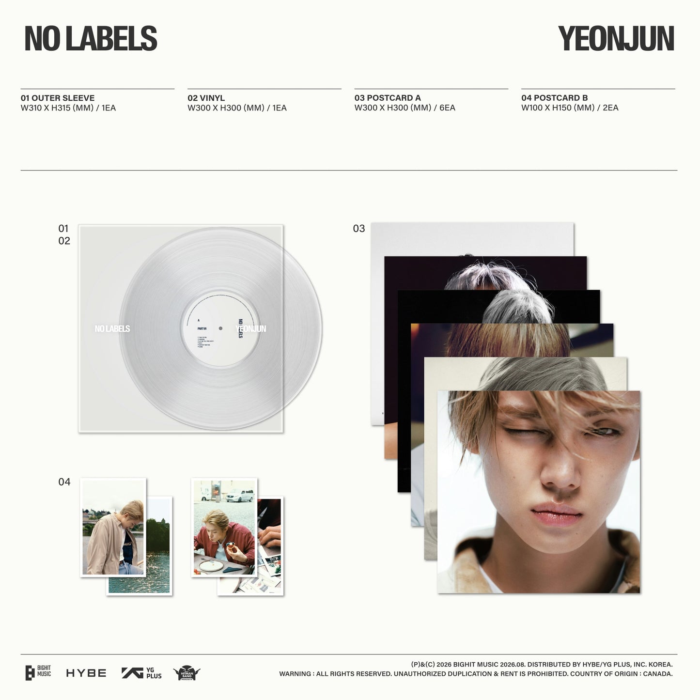 ⏰YEONJUN - NO LABELS(LP ver.)