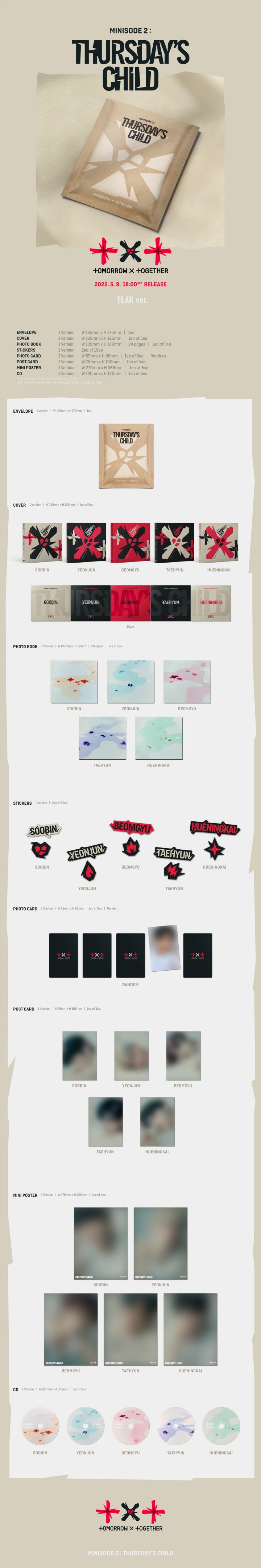 TXT - minisode 2: Thursday's Child (TEAR ver.)random