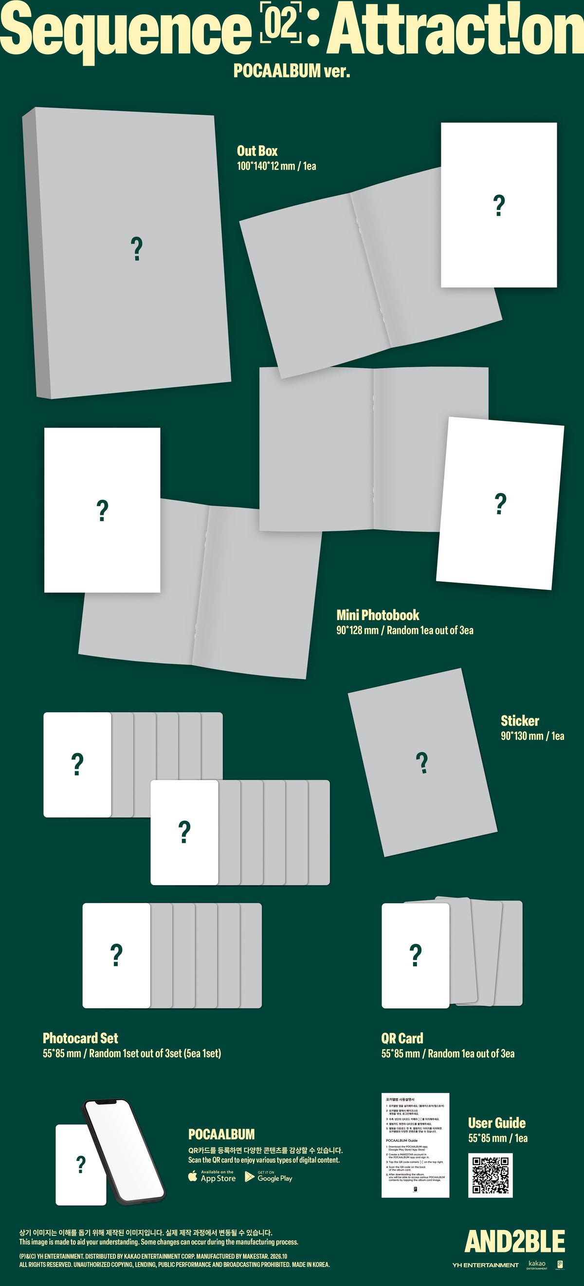 ⏰AND2BLE - 2nd EP [Sequence 02: Attraction](POCAALBUM ver.)