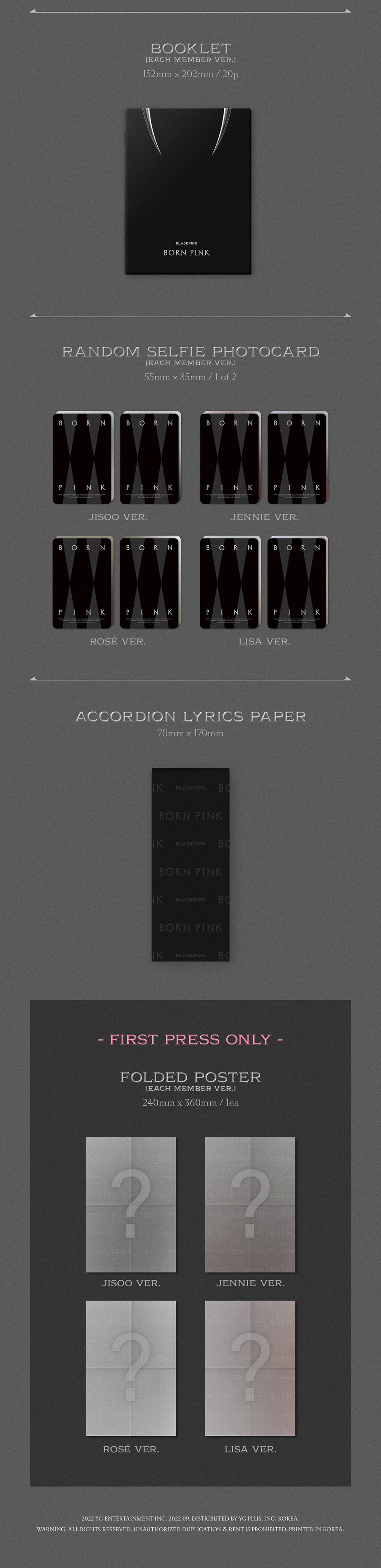 BLACKPINK - 2nd ALBUM [BORN PINK] (DIGIPACK ver)