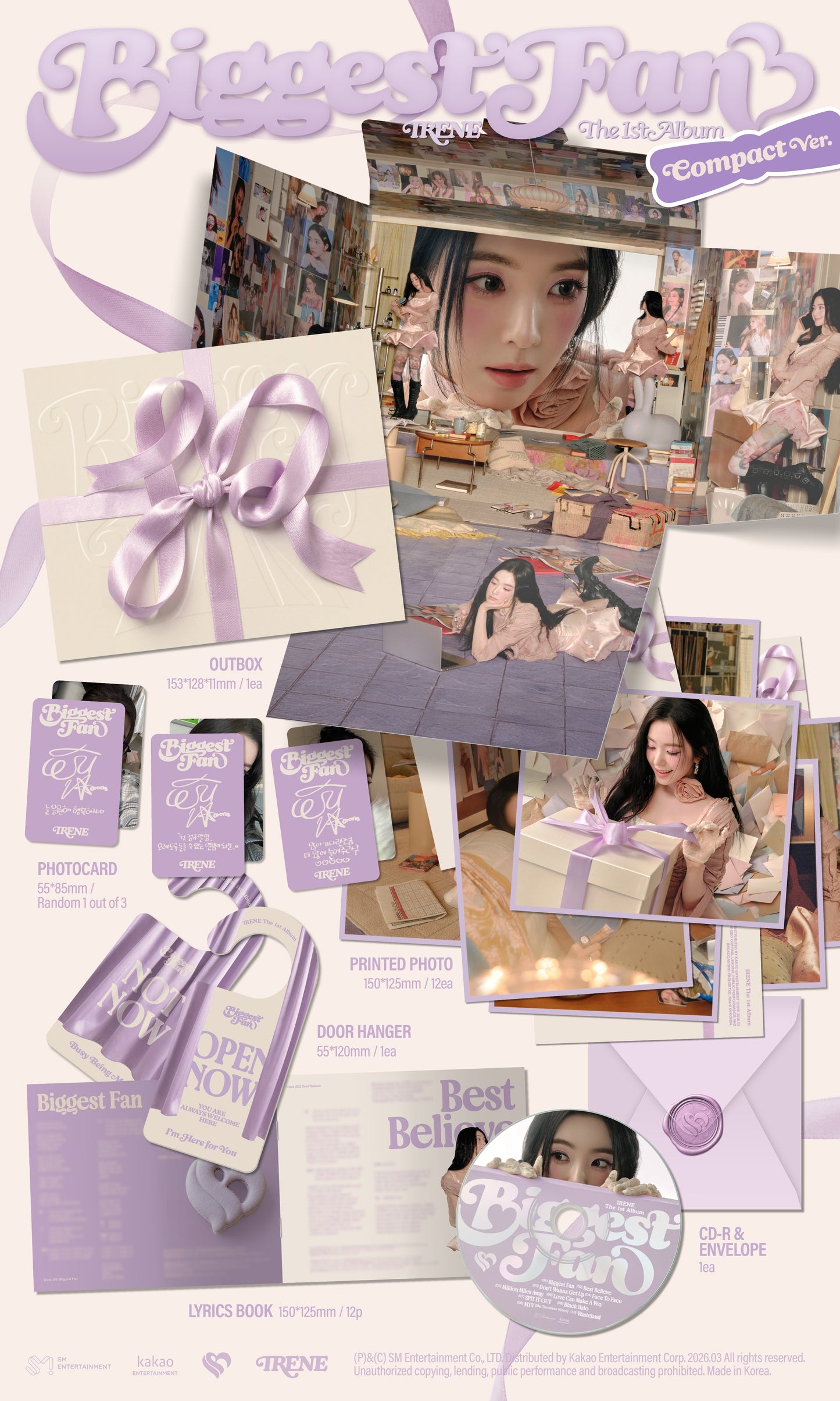 IRENE - 1st Album[Biggest Fan](Compact Ver.)