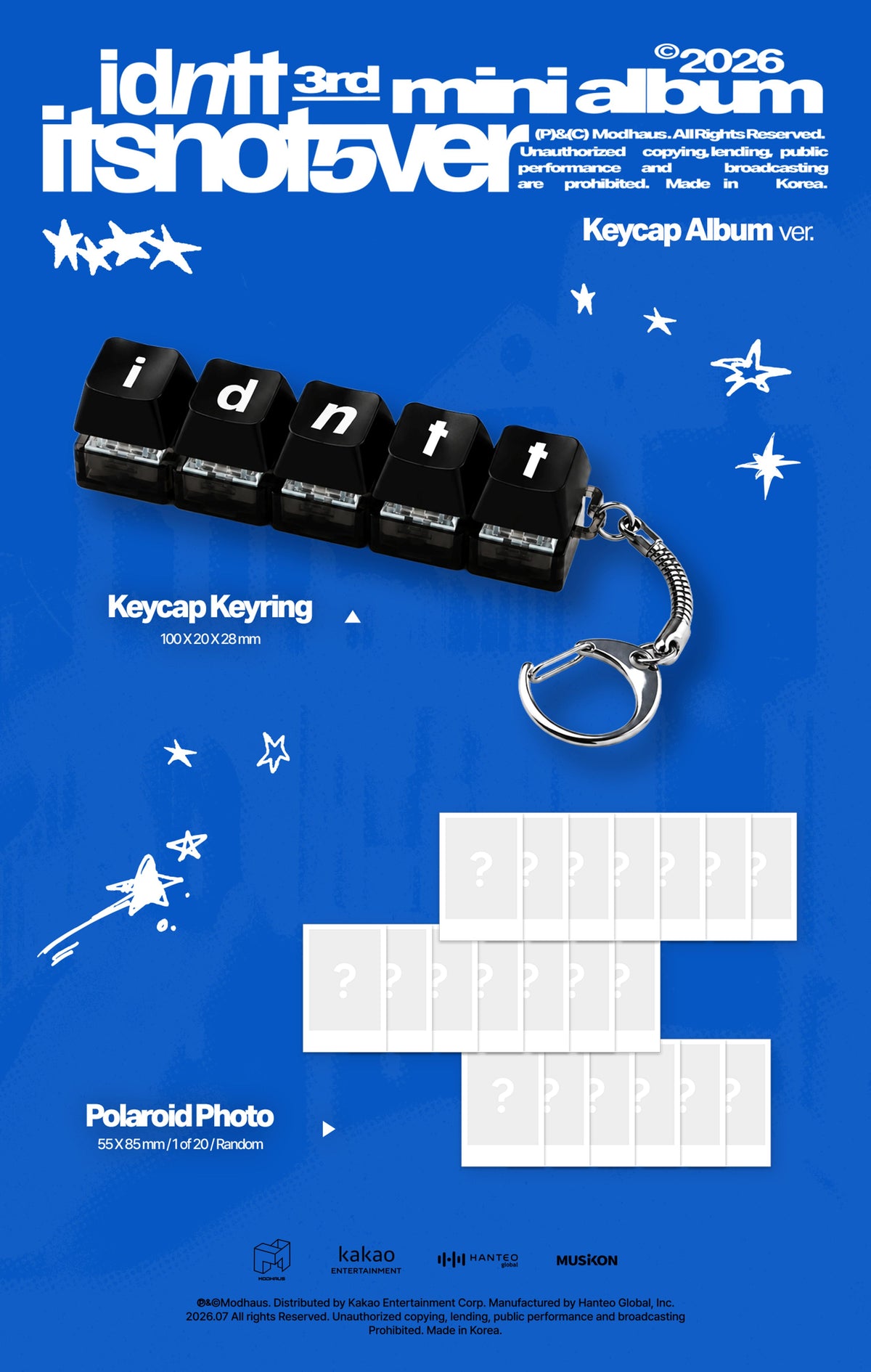 idntt - [itsnotover] (Keycap Album)