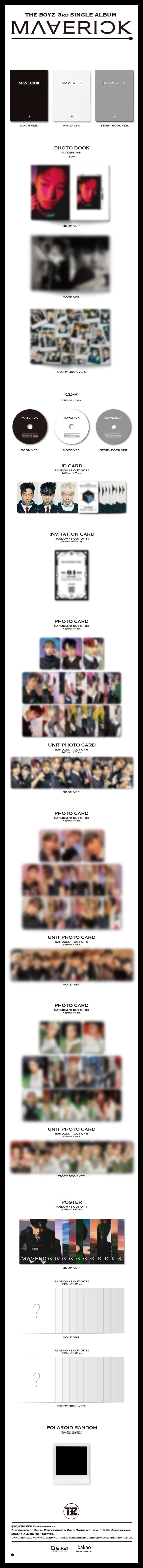 🚗THE BOYZ - 3RD SINGLE ALBUM [MAVERICK]random