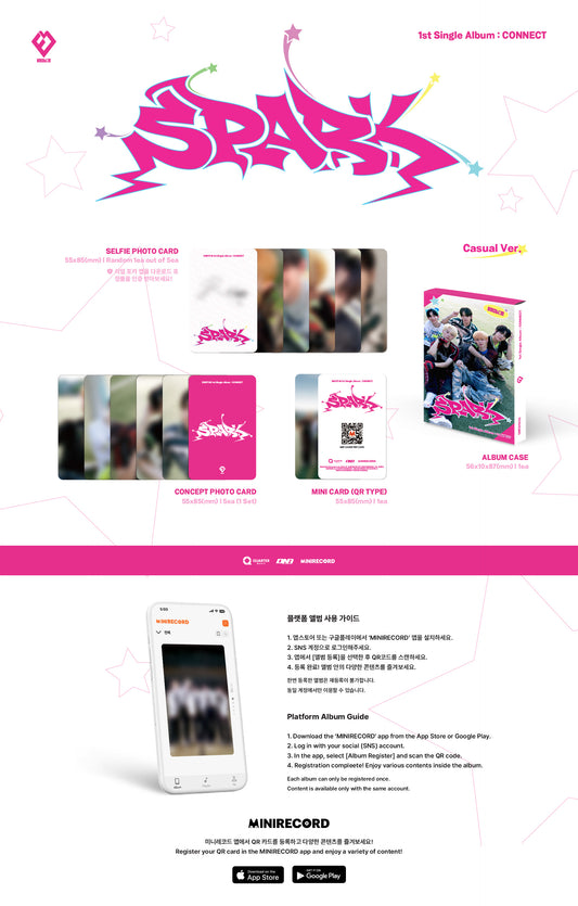 ⏰EMOTI:M - 1st Single album [CONNECT](Casual Ver.)