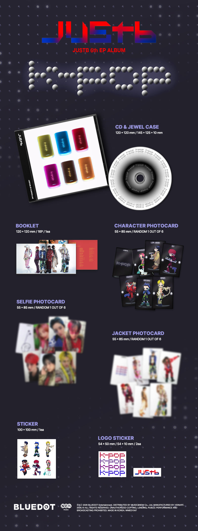 JUSTB - 6th EP Album[k-pop] (jewel ver.)