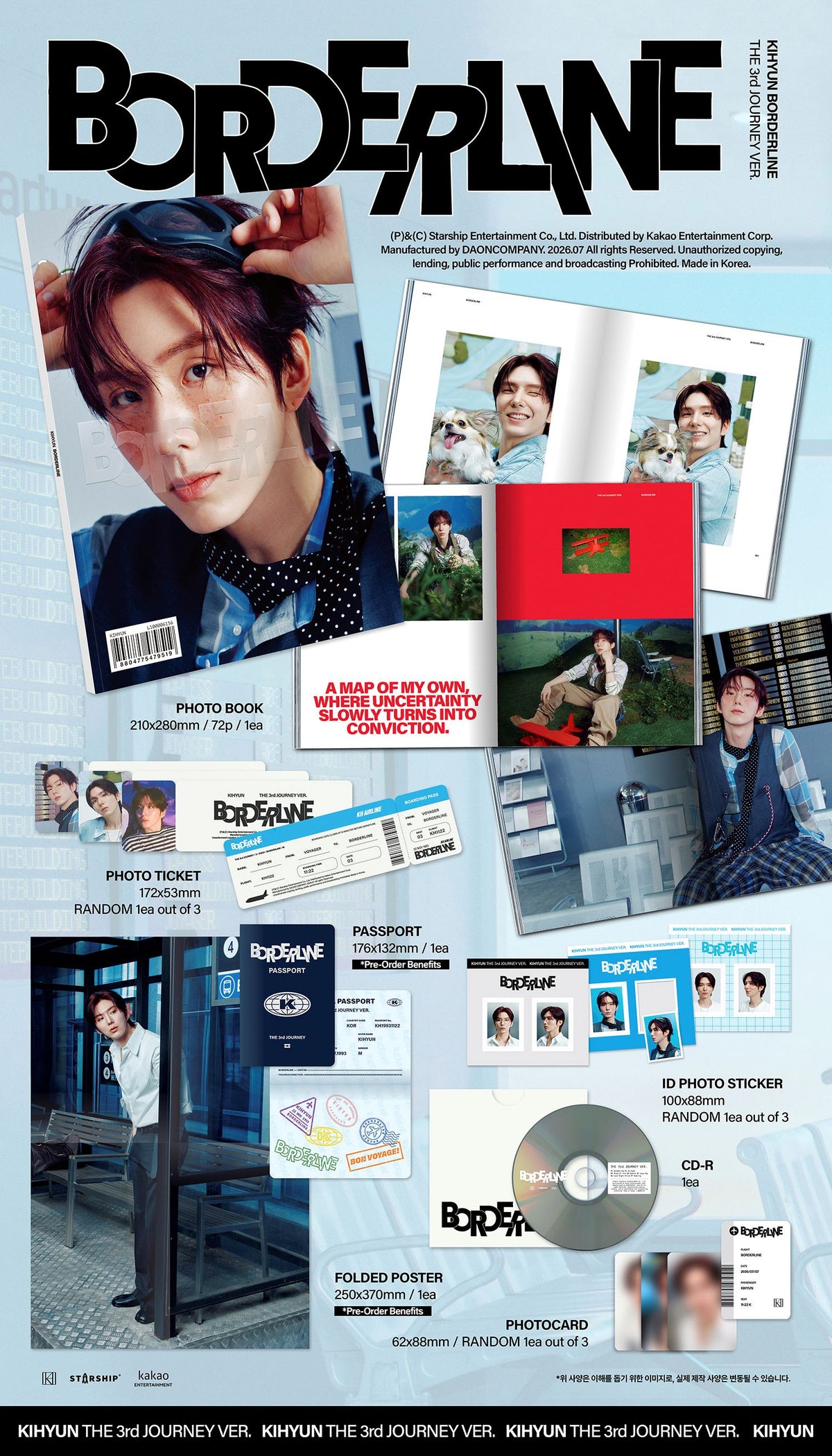 KIHYUN - EP [BORDERLINE] (THE 3rd JOURNEY VER.)