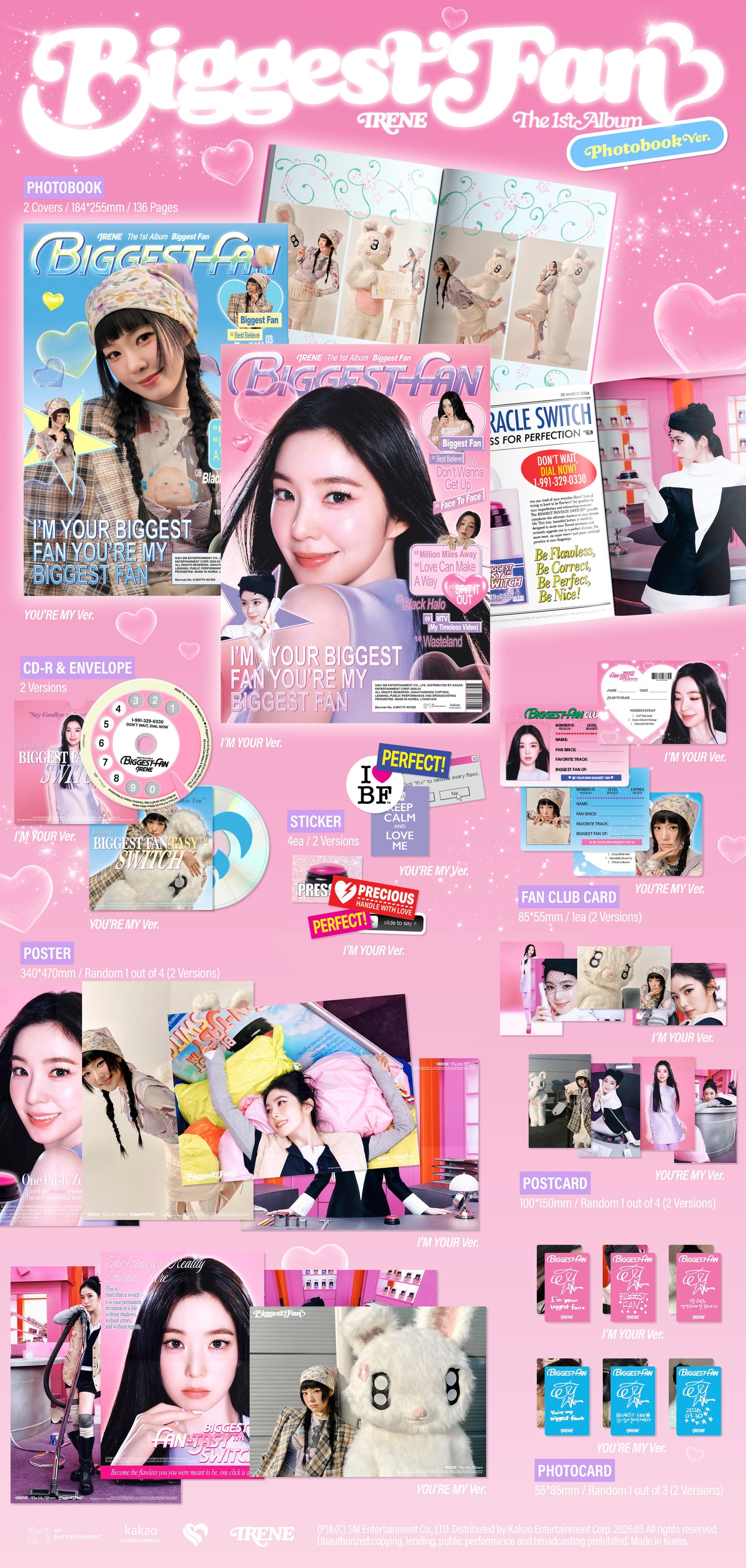 IRENE - 1st Album [Biggest Fan] (Photobook Ver.)