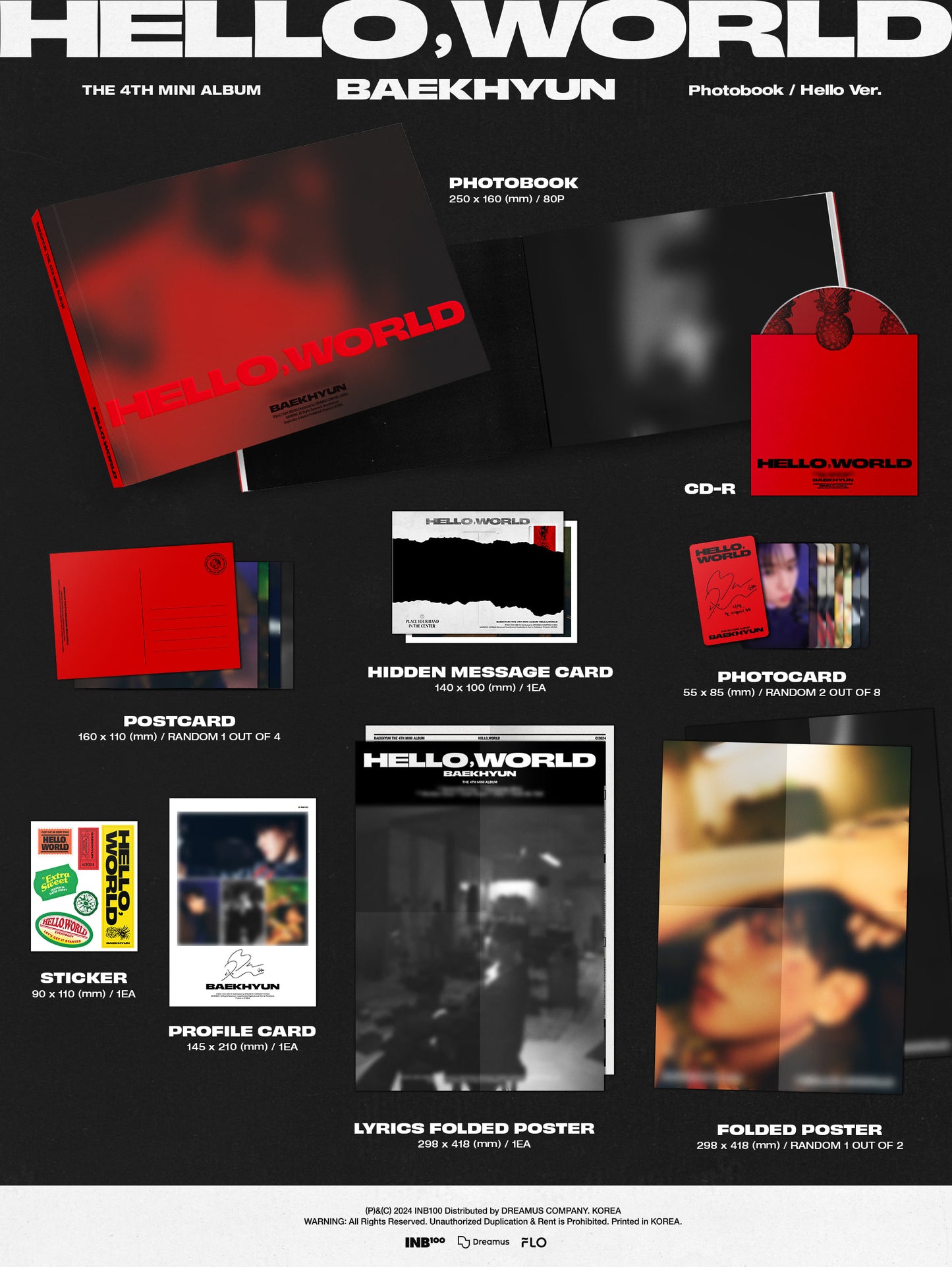 BAEKHYUN - 4TH MINI ALBUM [Hello, World](Photobook Ver.)