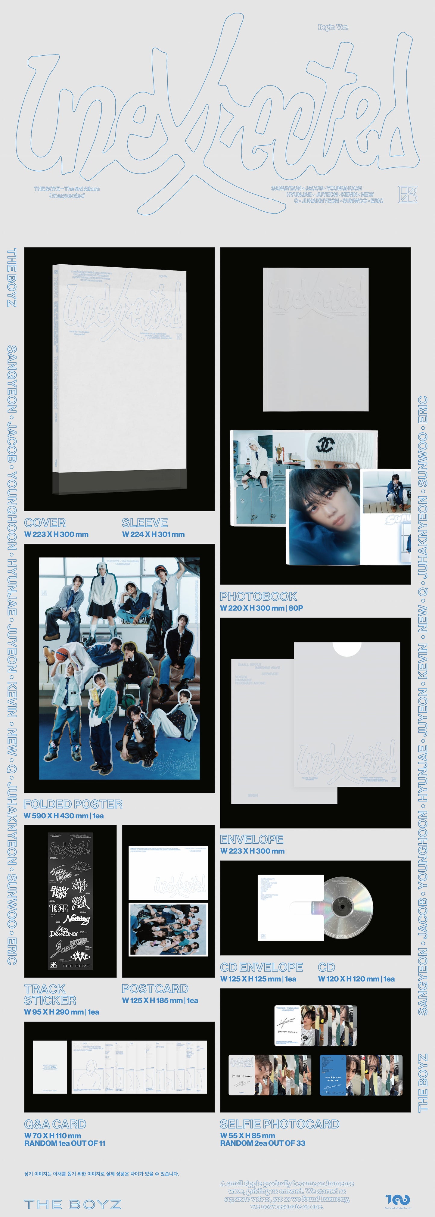 🚗THE BOYZ - The 3rd Album [Unexpected] (Photobook Ver.)random