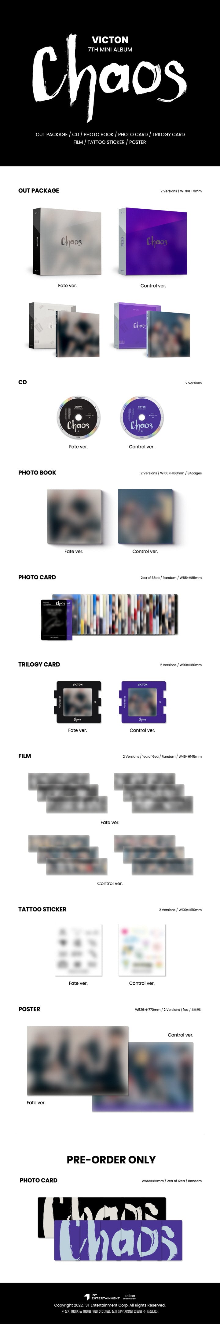 🚗VICTON - 7TH MINI ALBUM [Chaos]