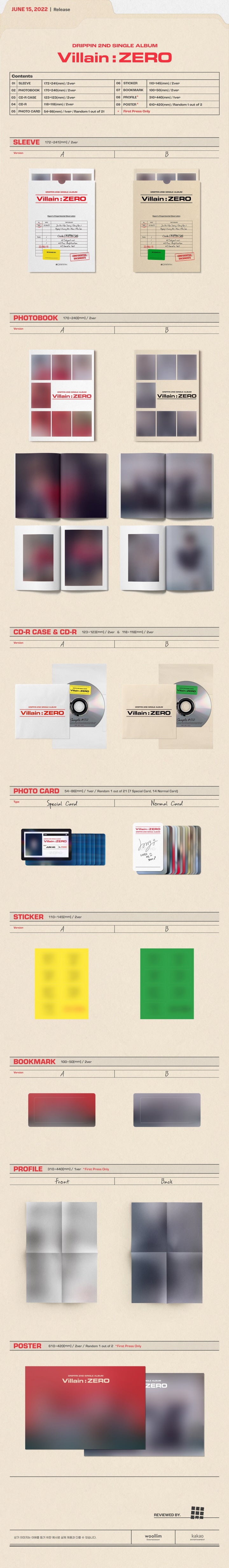 🚗DRIPPIN - 2ND SINGLE ALBUM [Villain : ZERO]