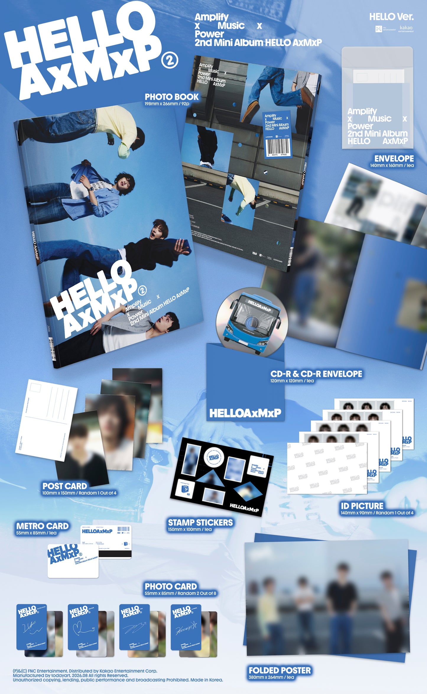 ⏰AxMxP - 2nd Mini Album [HELLO AxMxP] (HELLO Ver.)