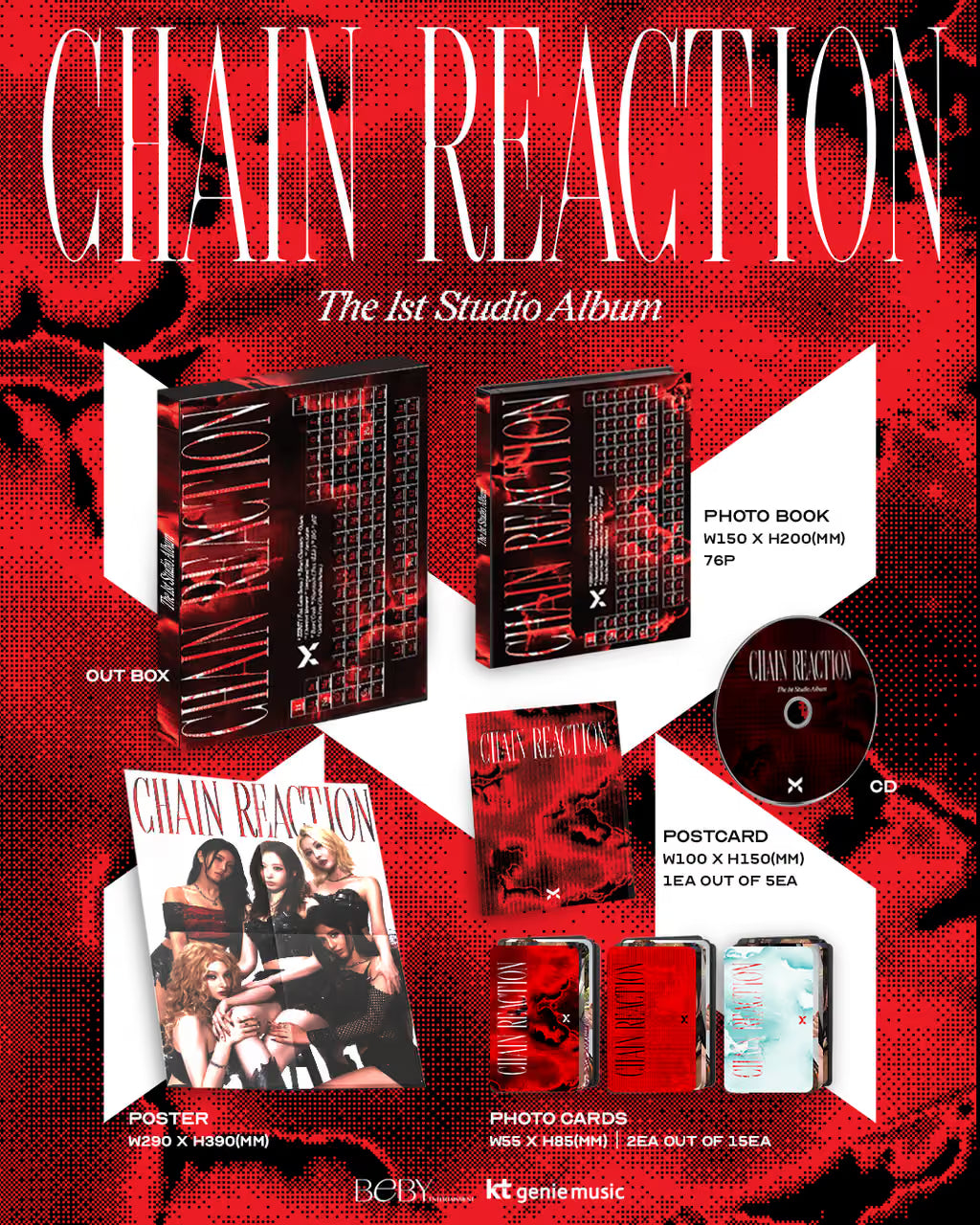 ⏰X:IN - 1st Album [Chain Reaction] (CD Ver.)