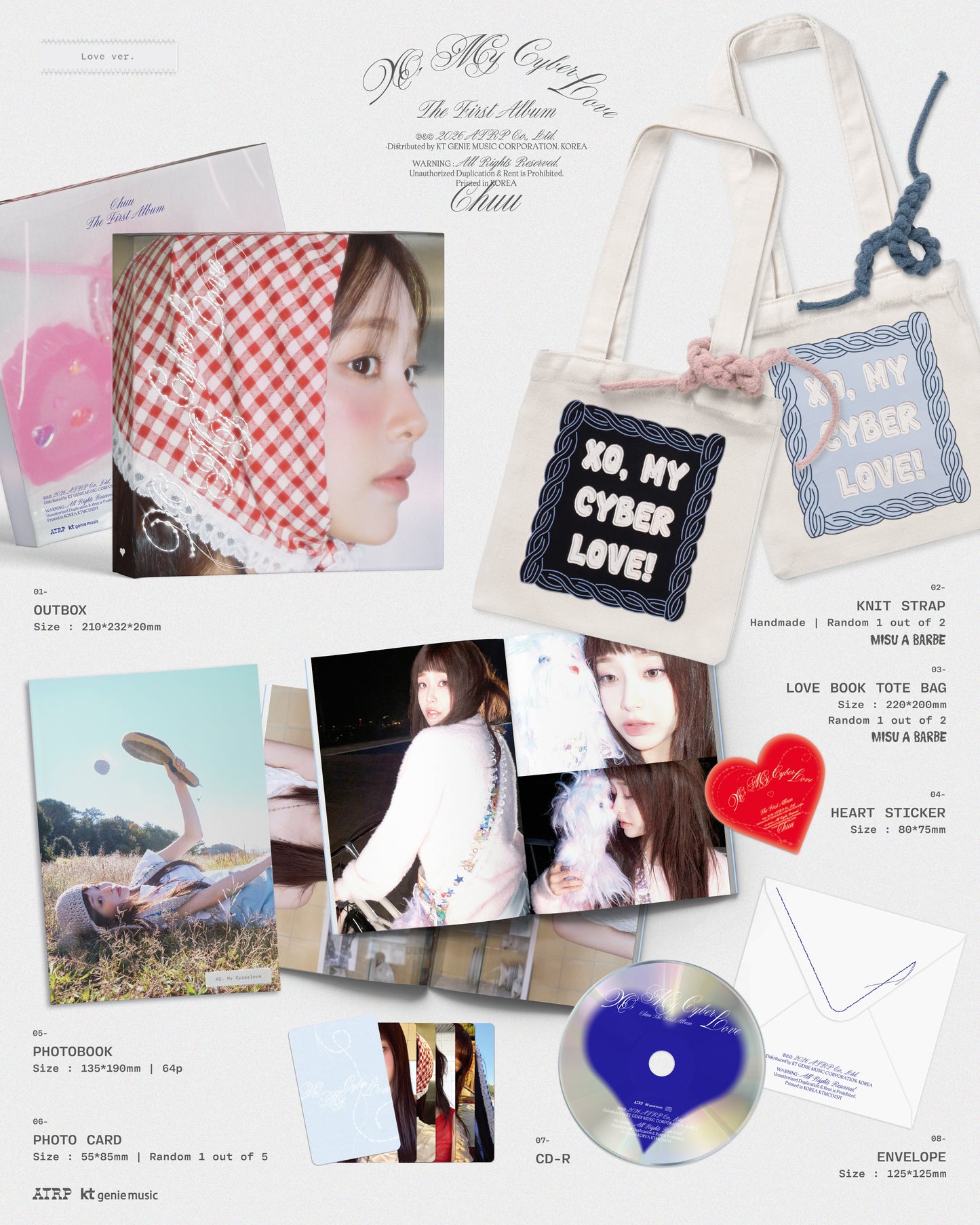 CHUU - The First Album [XO, My Cyberlove] (Love Ver.)