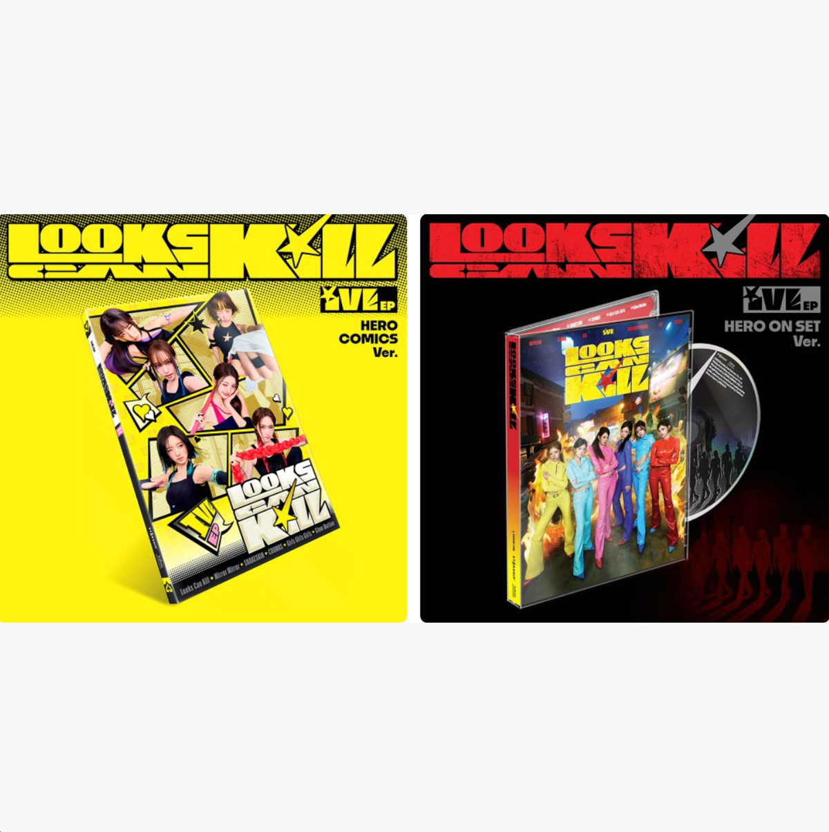 ⚠️IVE - EP [Looks Can Kill] (HERO COMICS ver./HERO ON SET ver.)random