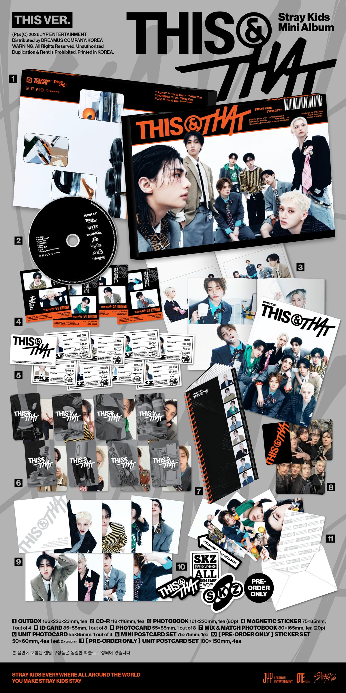 Stray Kids - Mini Album[THIS & THAT] (THIS VER., THAT VER.)
