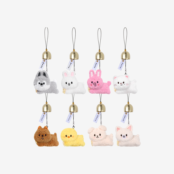 ⏰Stray Kids - 2026 World Tour [RUN IT] MD - SKZOO PLUSH DOOR BELL KEYRING