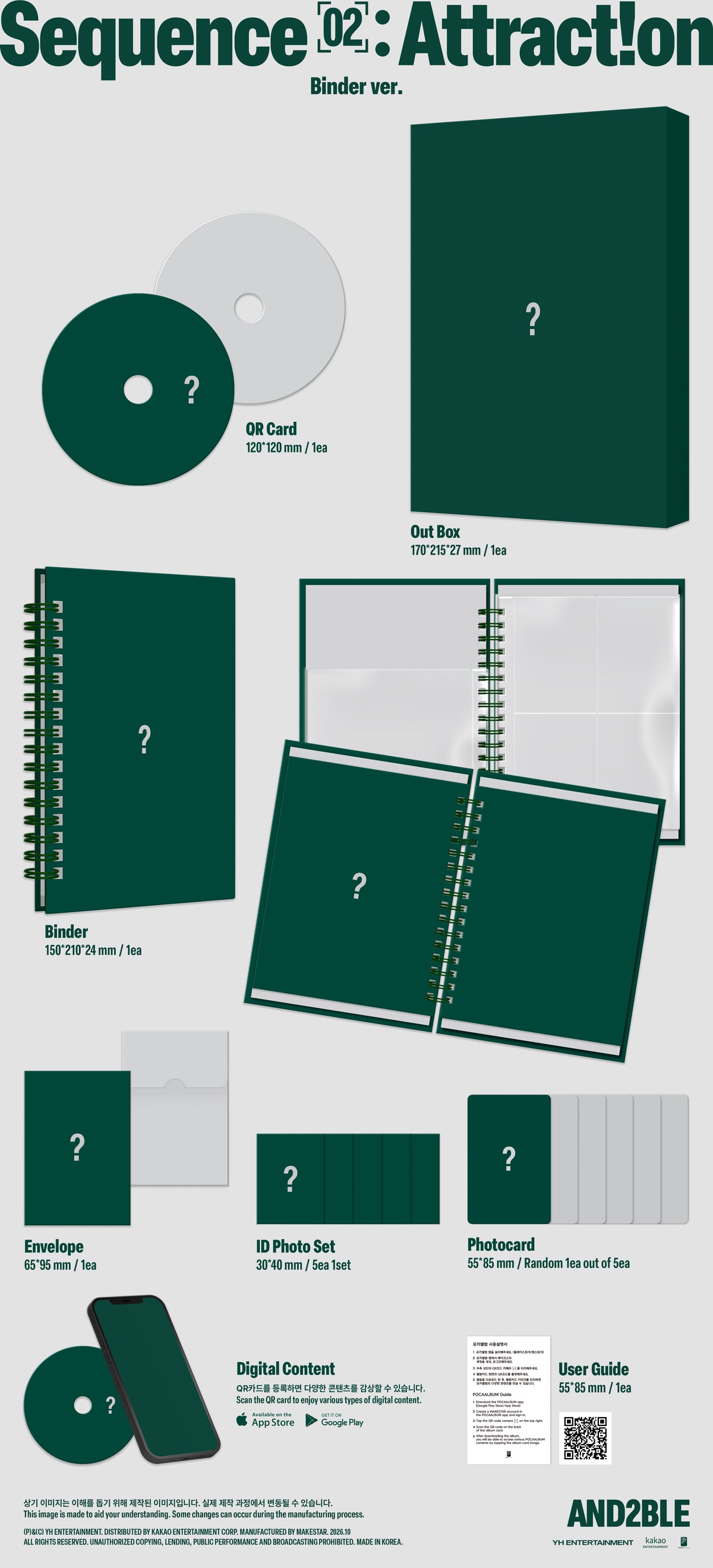 AND2BLE - 2nd EP [Sequence 02: Attraction]  (Binder ver.)