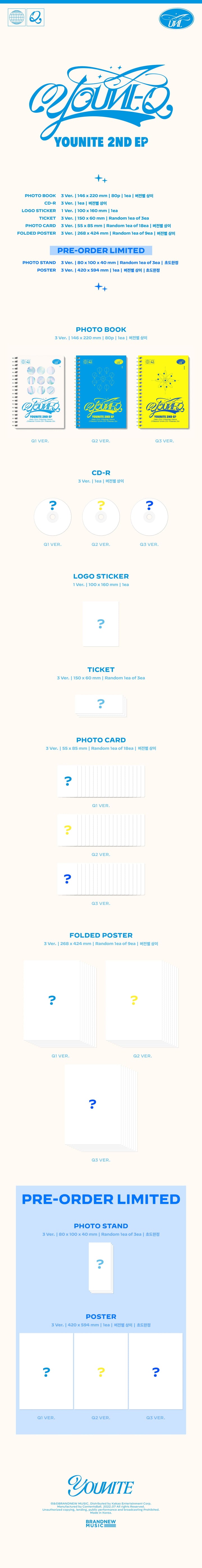 🚗YOUNITE - 2ND EP ALBUM [YOUNI-Q]random