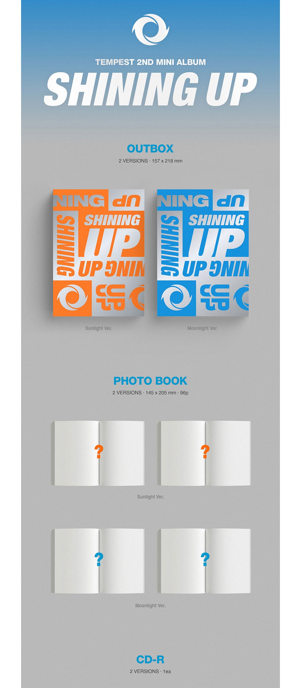 🚗TEMPEST - 2ND MINI ALBUM [SHINING UP]random