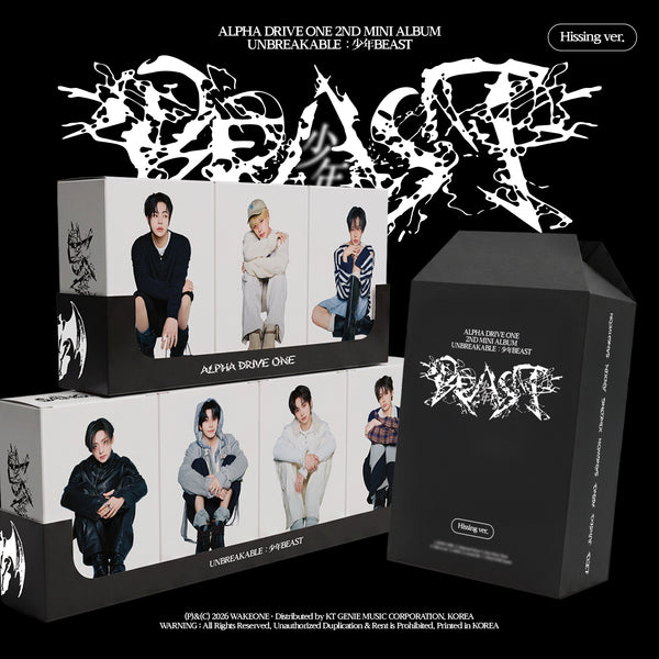 🚗ALPHA DRIVE ONE - 2nd Mini Album [UNBREAKABLE : 少年BEAST] (Hissing Ver.)