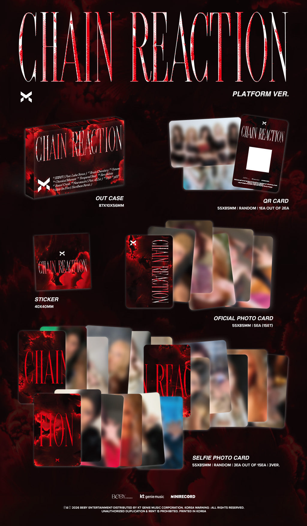 ⏰X:IN - 1st Album [Chain Reaction] (PLATFORM Ver.)