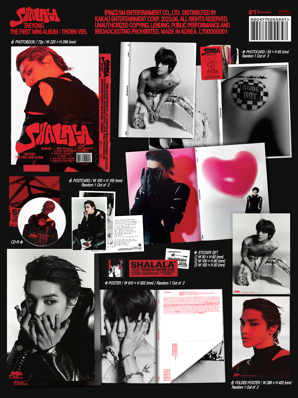 🚗TAEYONG - 1ST MINI ALBUM [SHALALA] (THORN VER.)