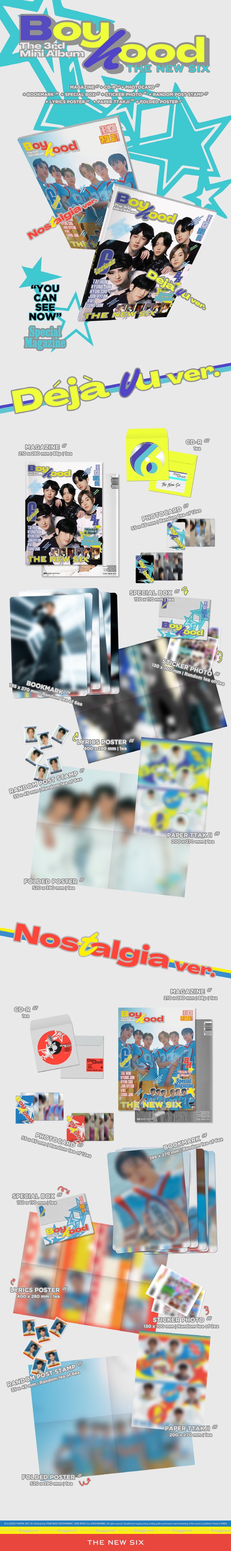 🚗THE NEW SIX (TNX) - 3RD MINI ALBUM [BOYHOOD]