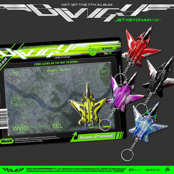 NCT 127 - The 7th Album [BLINGY] (JET Keychain Ver.)