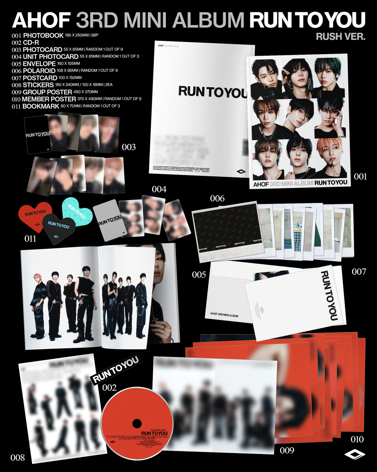 AHOF - 3RD MINI ALBUMF&F Entertainment [RUN TO YOU] (PHOTOBOOK Ver.)