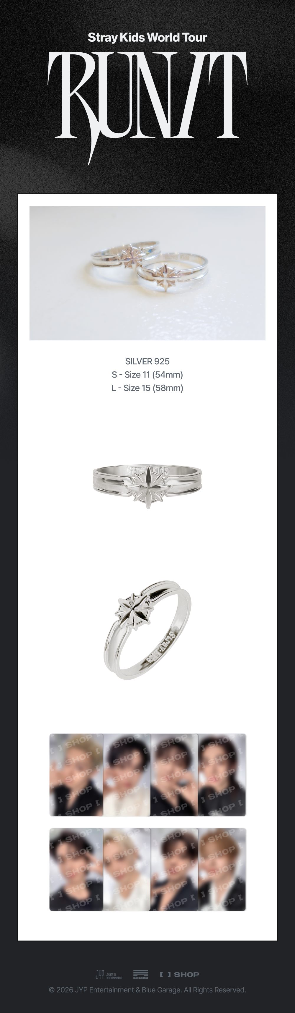 ⏰Stray Kids - 2026 World Tour [RUN IT] MD - RING