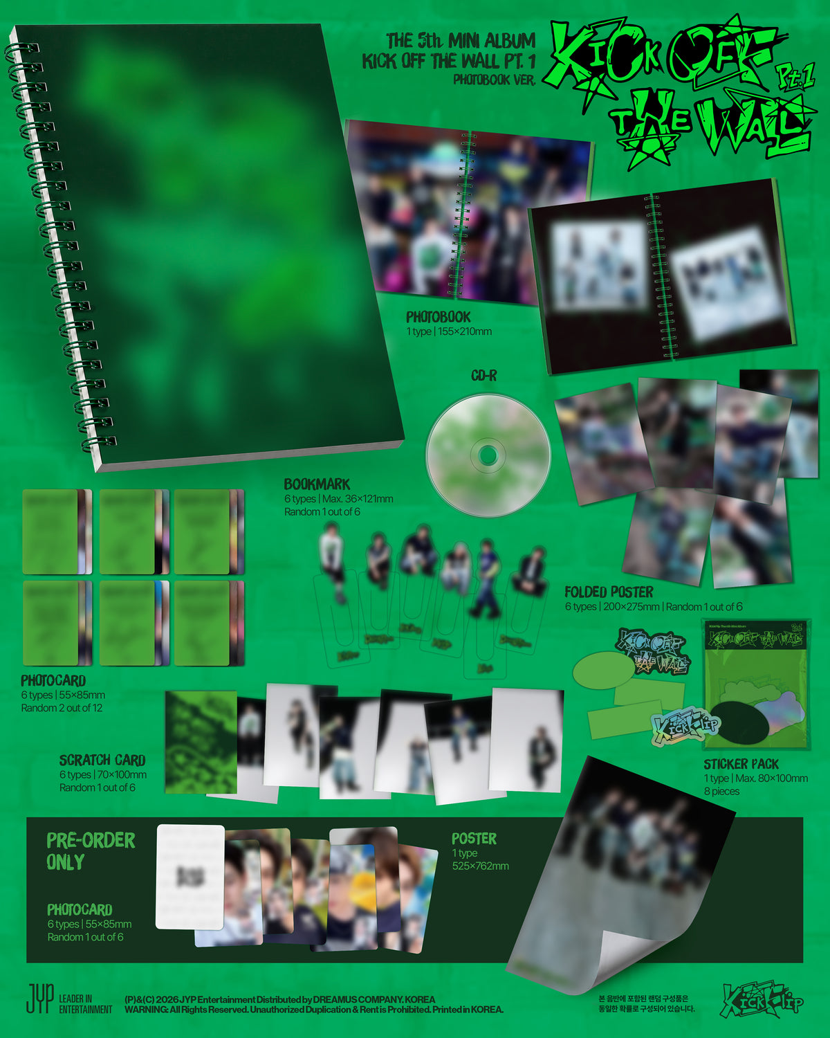 ⏰KickFlip -  5th Mini Album [KICK OFF THE WALL Pt.1] (PHOTOBOOK Ver.)