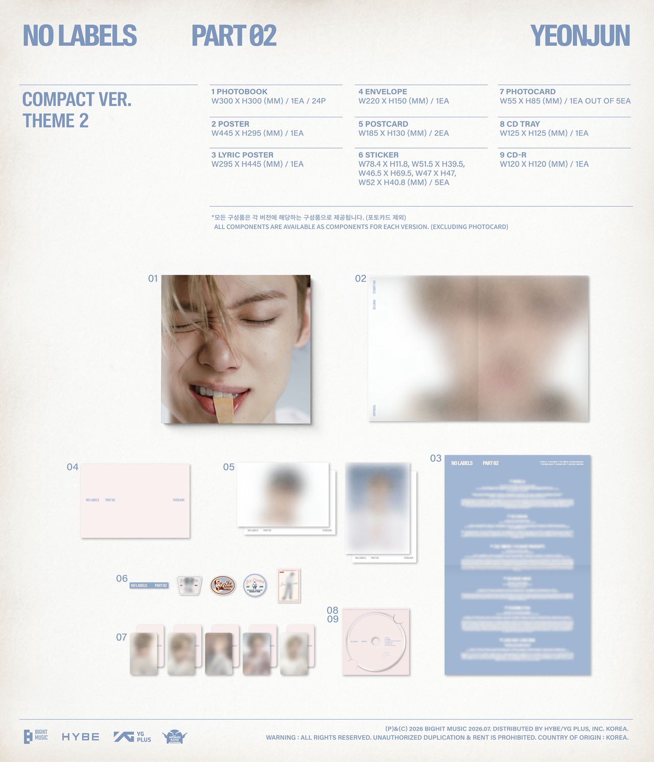 YEONJUN - [NO LABELS: PART 02](Compact Ver.)random