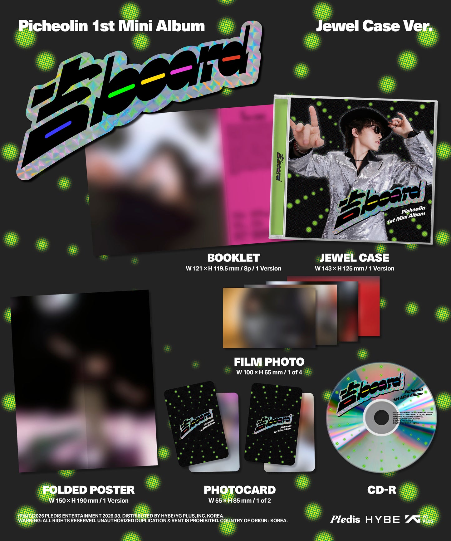 ⏰Picheolin - 1st Mini Album[吉BOARD]（Jewel Case Ver.）