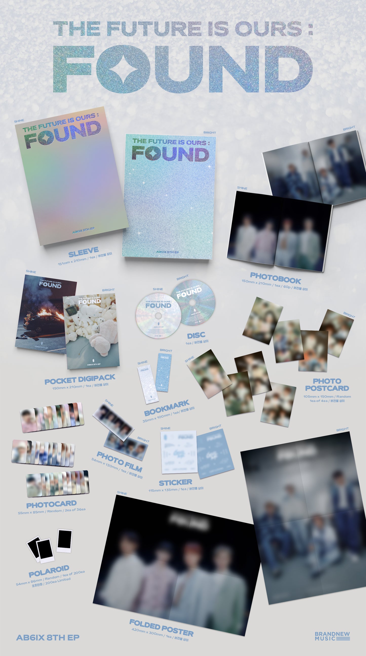 🚗AB6IX - 8TH EP ALBUM [THE FUTURE IS OURS : FOUND]random