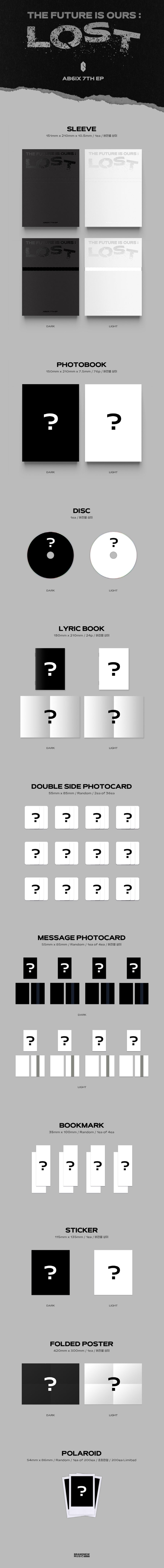 🚗AB6IX - 7TH EP ALBUM [THE FUTURE IS OURS : LOST]random