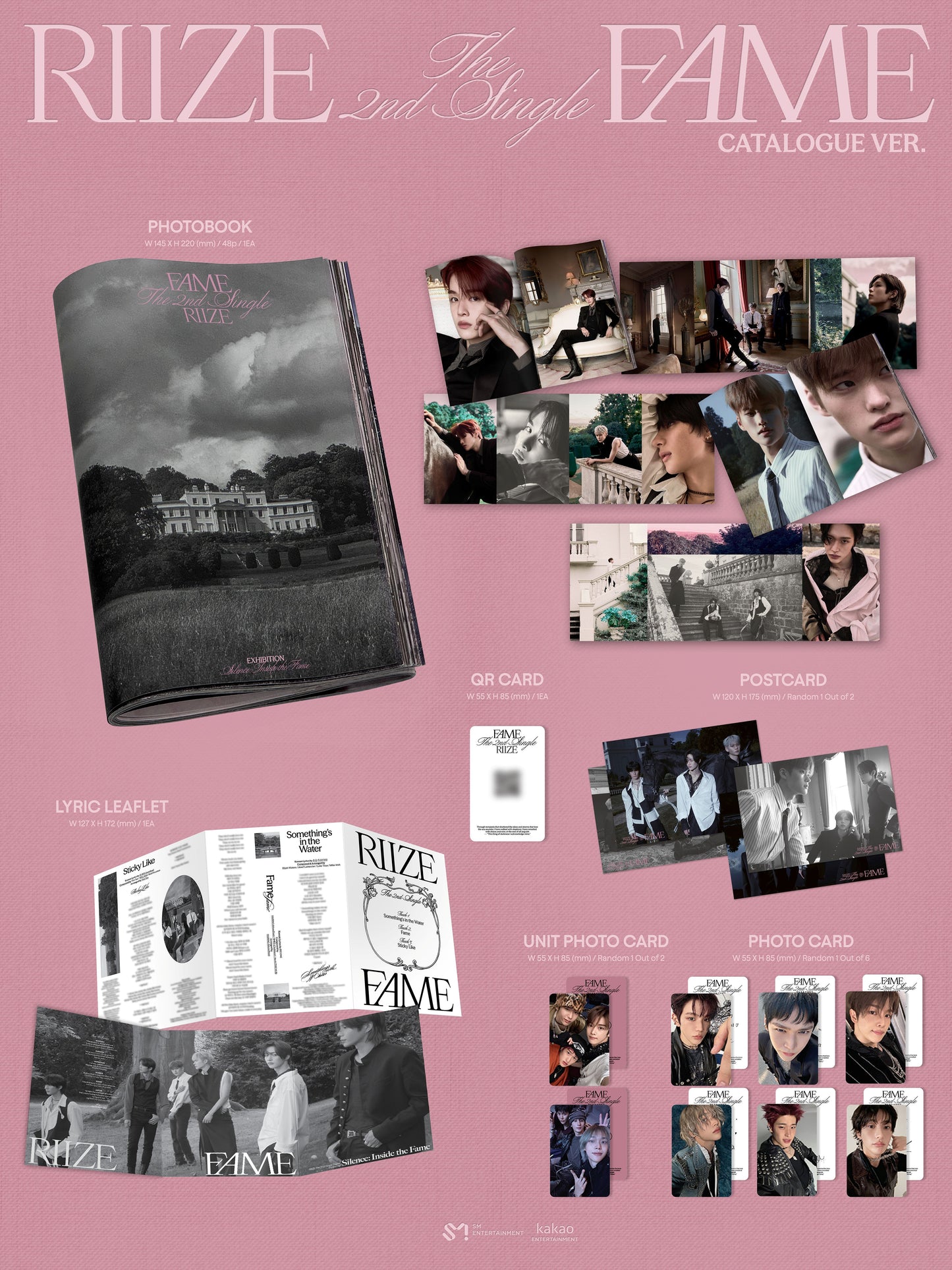 🚗RIIZE - 2ND SINGLE ALBUM [Fame] (Catalogue Ver.)random