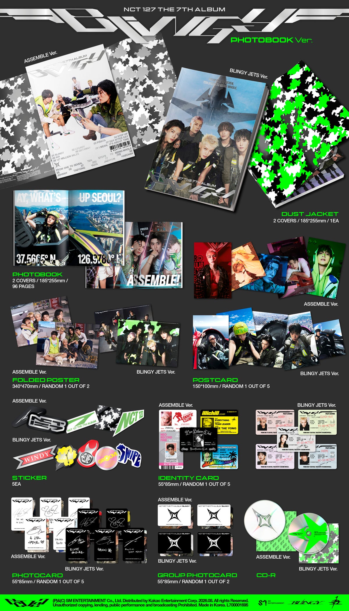 NCT 127 - The 7th Album [BLINGY] (Photobook Ver.)
