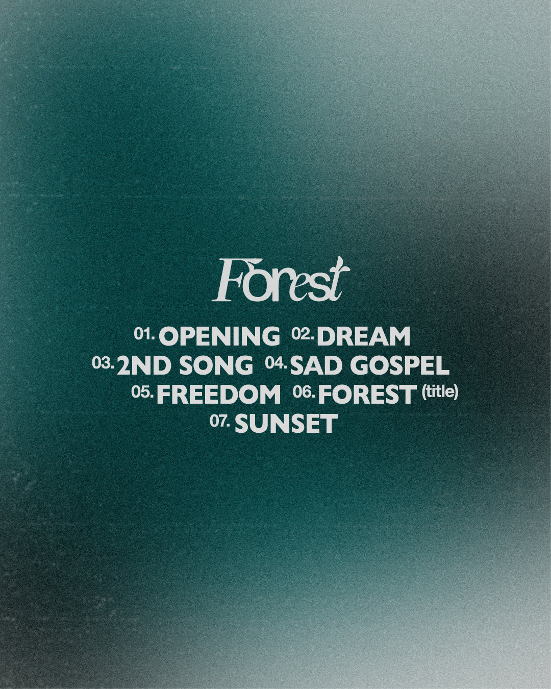 ⏰CHOI INSUNG -1st Album [FOREST]