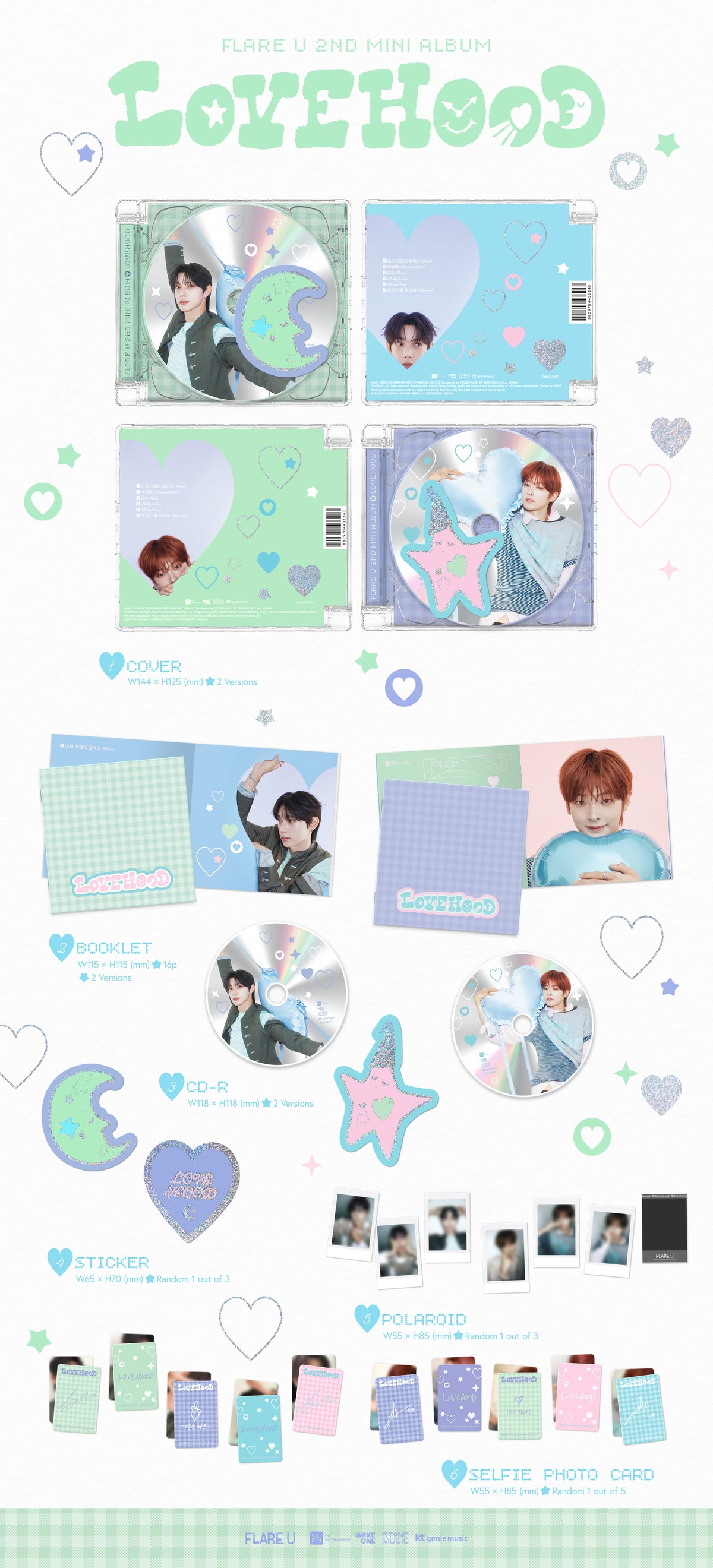 ⏰FLARE U - 2nd Mini Album [LOVEHOOD] (JEWEL CASE Ver.)