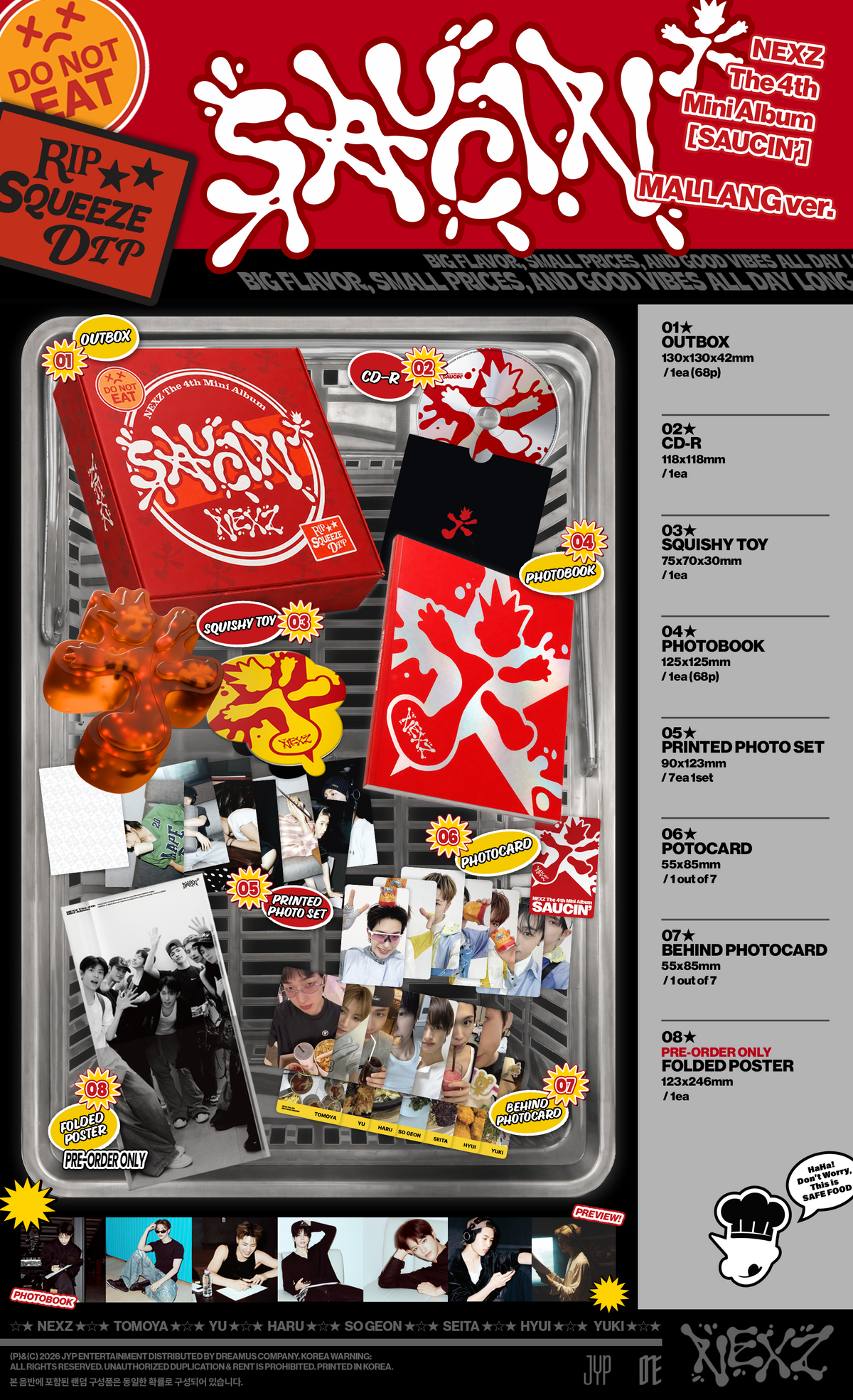 NEXZ - The 4th Mini Album [SAUCIN] (MALLANG Ver.)