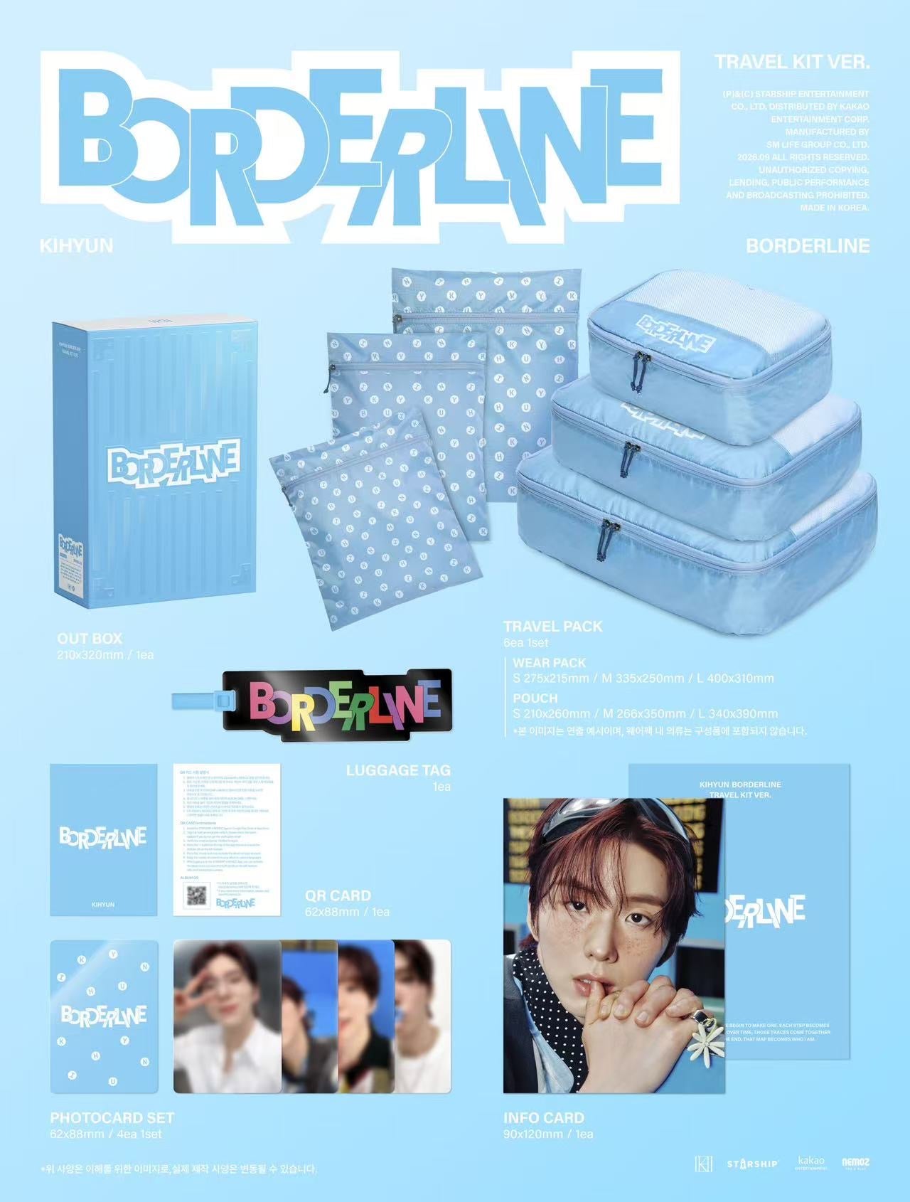 ⏰ KIHYUN - EP [BORDERLINE] (TRAVEL KIT VER.)