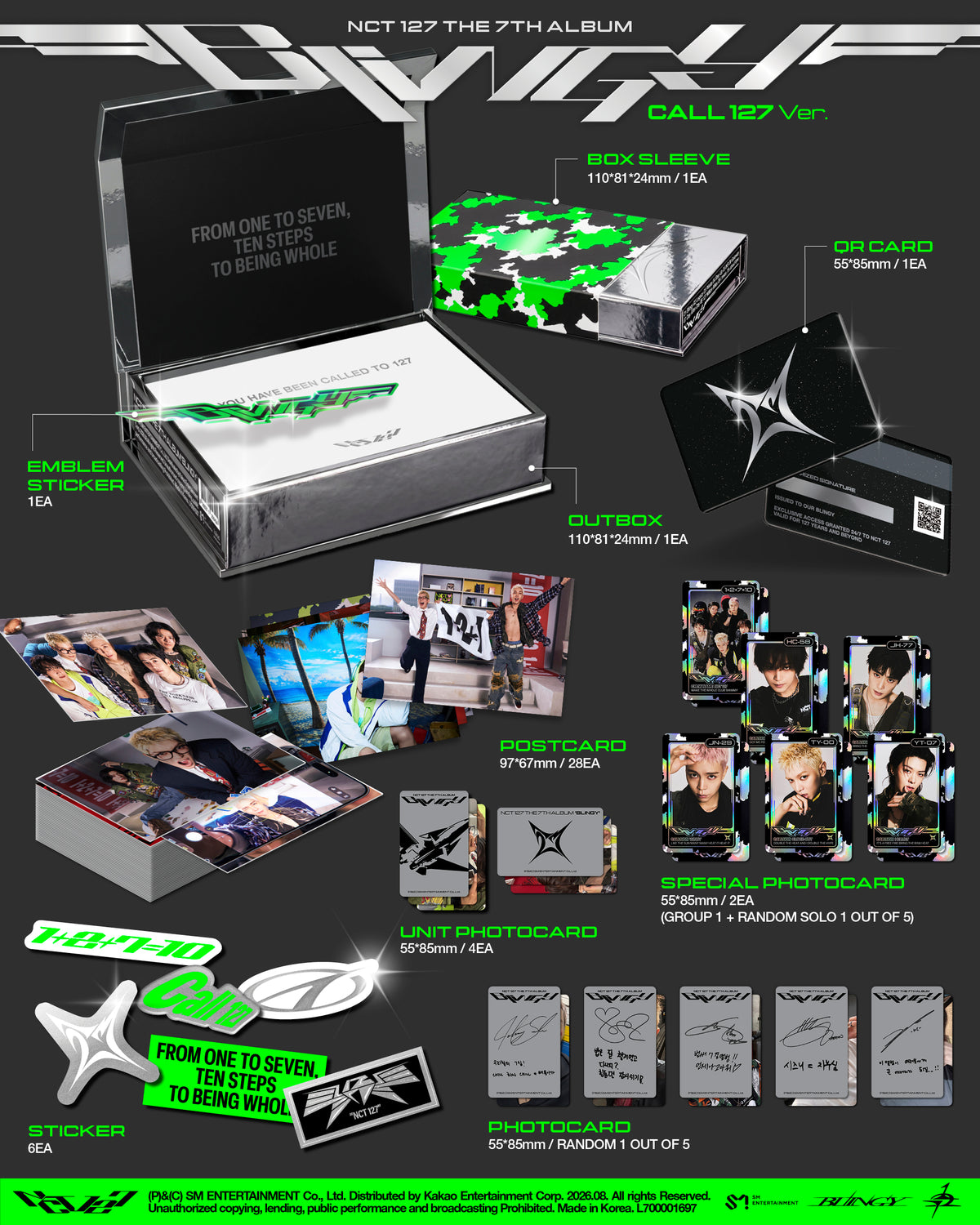 NCT 127 - The 7th Album [BLINGY] (CALL 127 Ver.)