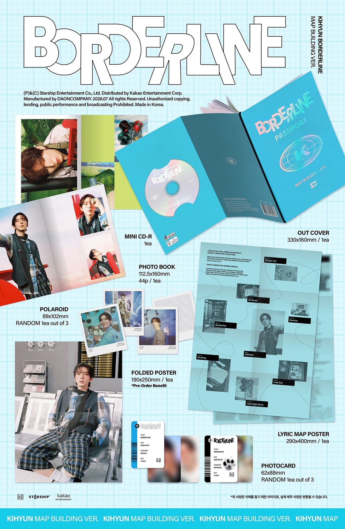KIHYUN - EP [BORDERLINE]  (MAP BUILDING VER.)