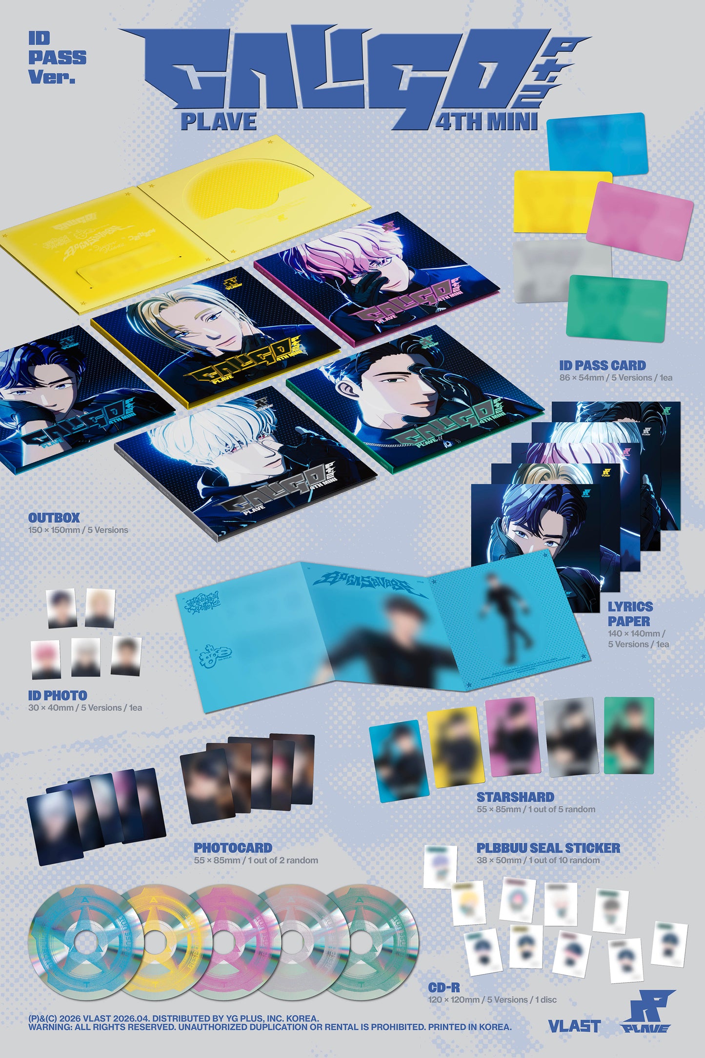 PLAVE - 4th Mini Album 'Caligo Pt.2' (ID PASS Ver.)random