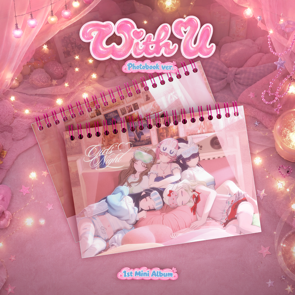 MW:MEU - 1st Mini Album [With U] (Photobook With U / Girls’ Night ver.)Random