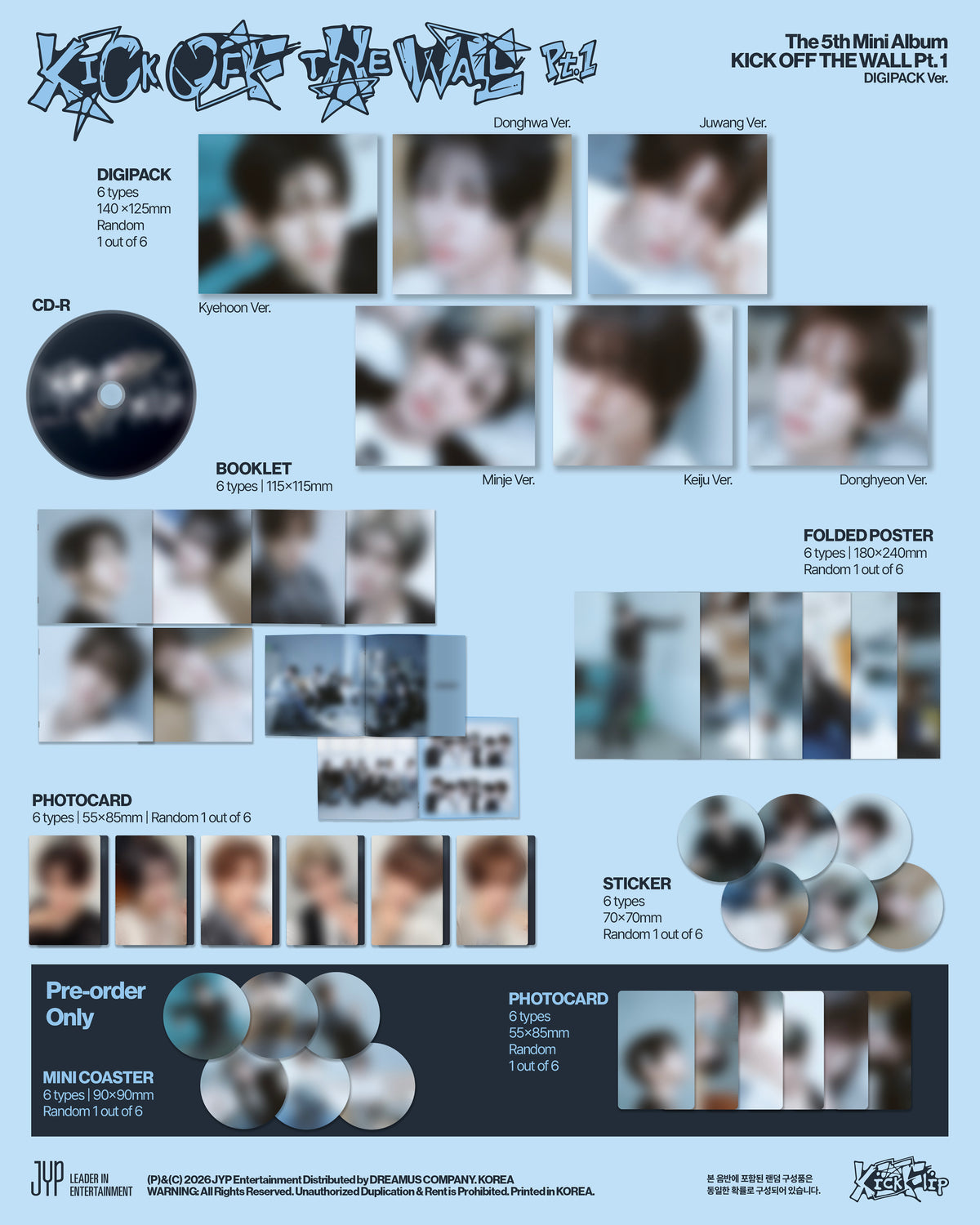 ⏰KickFlip -  5th Mini Album [KICK OFF THE WALL Pt.1] (DIGIPACK Ver.)