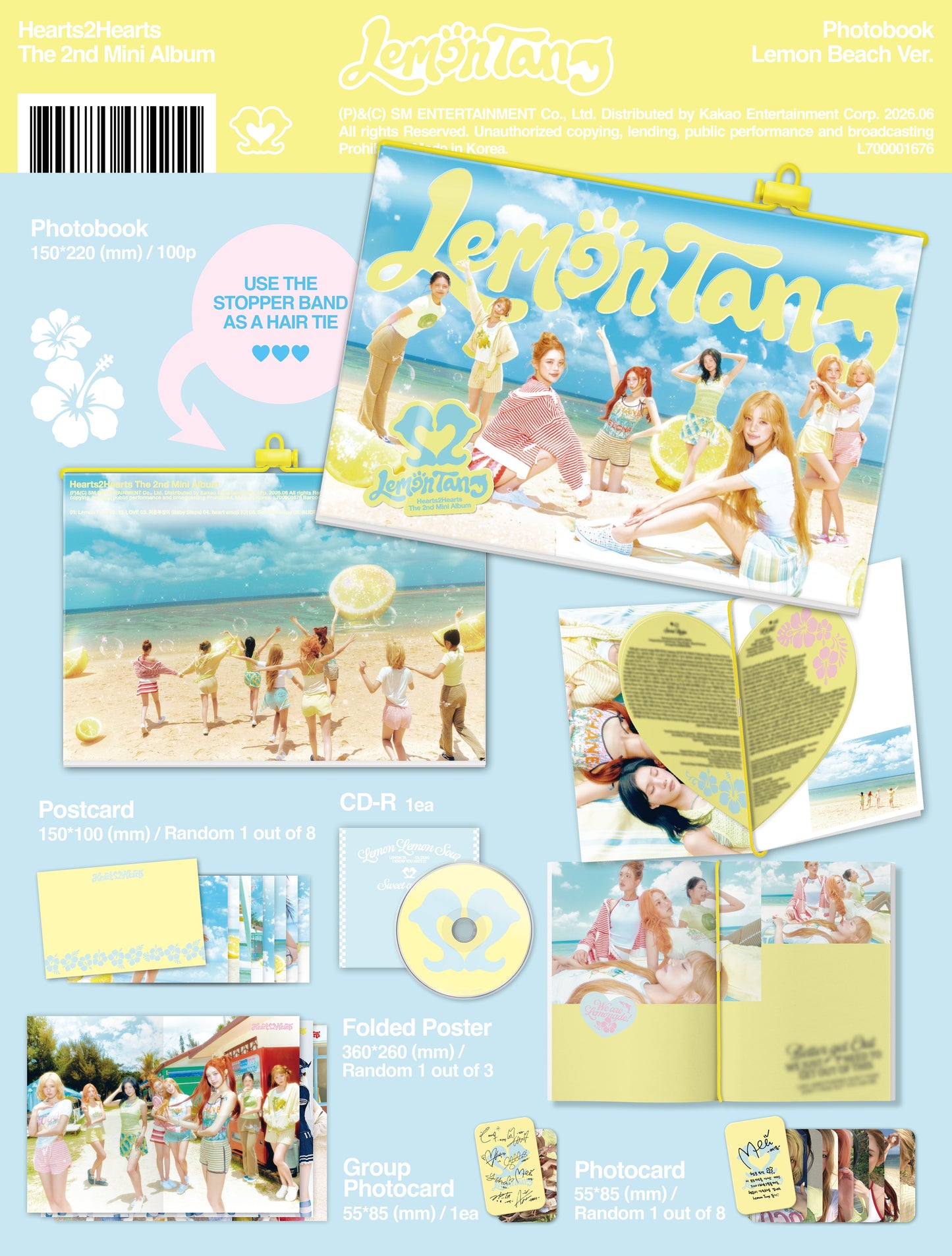 ⚠️Hearts2Hearts - 2ND MINI ALBUM [Lemon Tang] (Photobook Ver.)