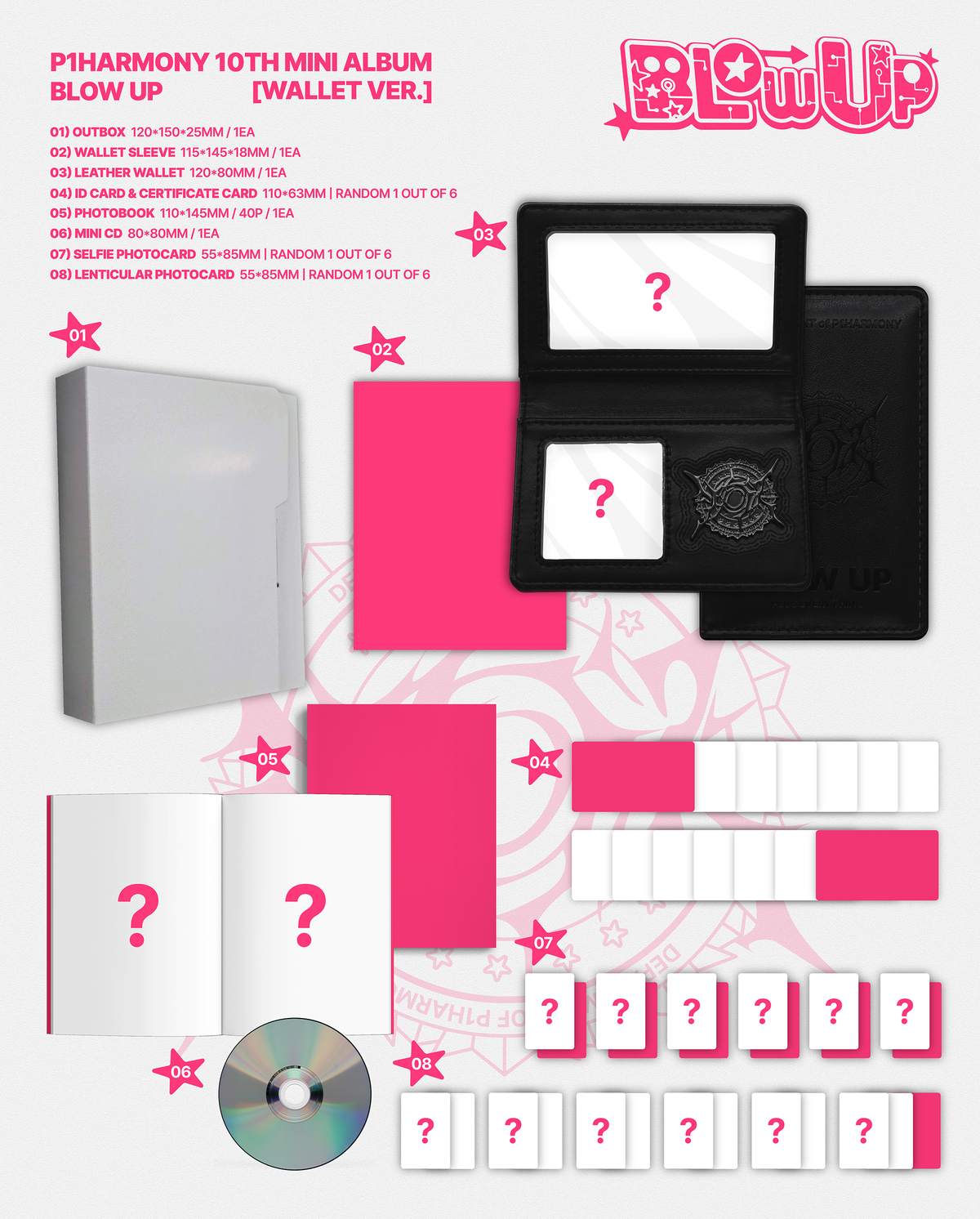 ⏰P1Harmony - 10th Mini Album [BLOW UP] (Wallet Ver.)