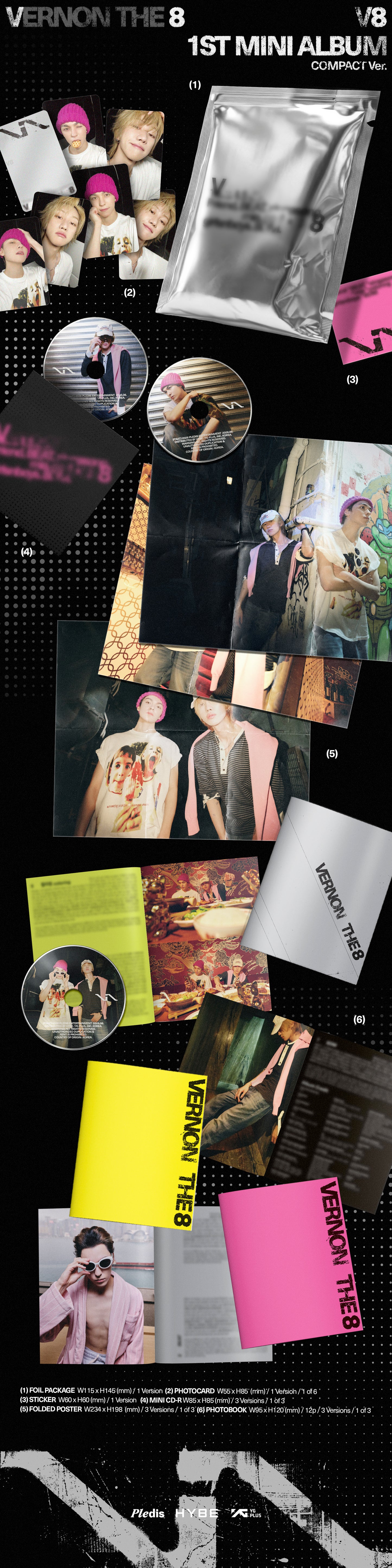 V8 (SEVENTEEN) - 1st Mini Album [V8](Compact Ver.)